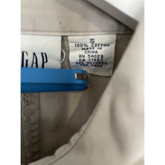 GAP Cargo Shirt in Khaki Long Sleeve Womens SZ S - Picture 5 of 12